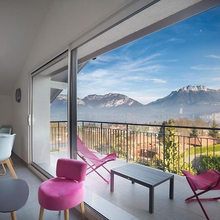 Appartement Mont Blanc - Vue Lac Sévrier Esterno foto