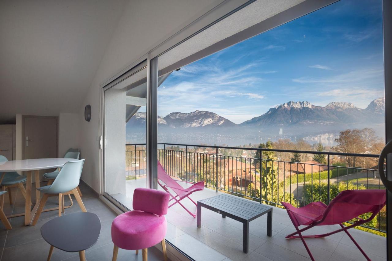 Appartement Mont Blanc - Vue Lac Sévrier Esterno foto